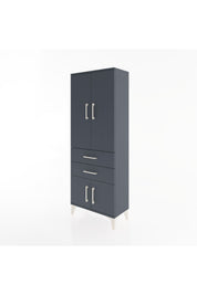 Arges Dolap 3 Raflı 2 Çekmeceli 4 Kapaklı 60x30x163 - S20M109V5A