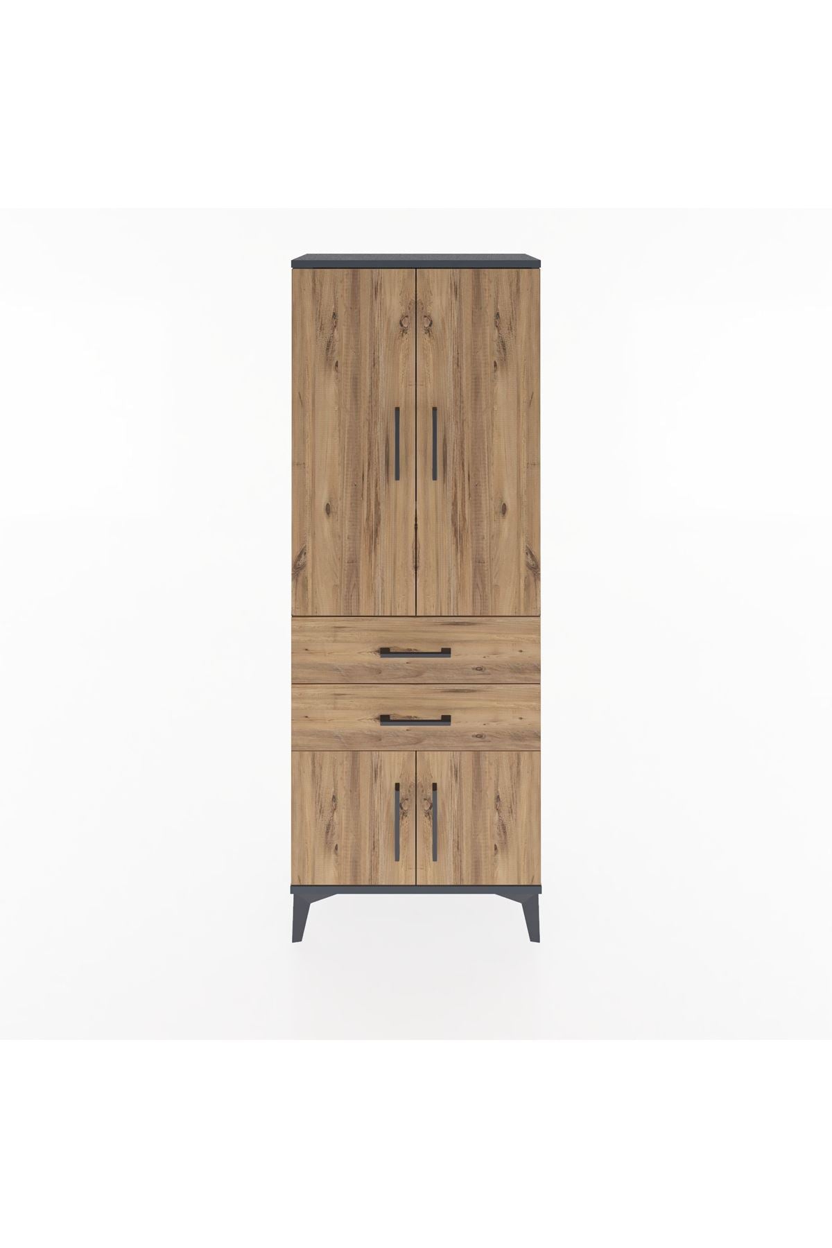 Arges Dolap 3 Raflı 2 Çekmeceli 4 Kapaklı 60x30x163 - S20M109V6A