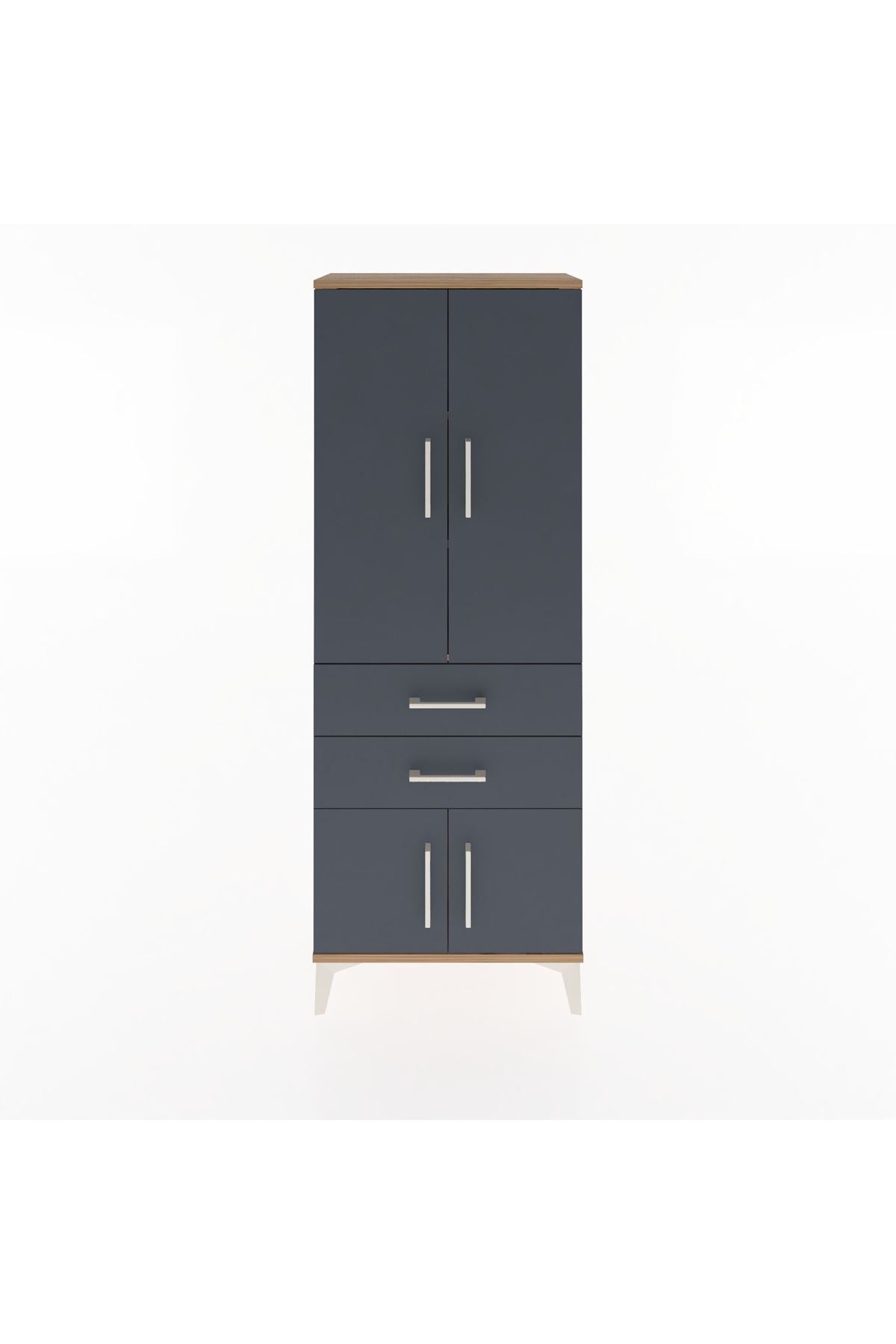 Arges Dolap 3 Raflı 2 Çekmeceli 4 Kapaklı 60x30x163 - S20M109V8A