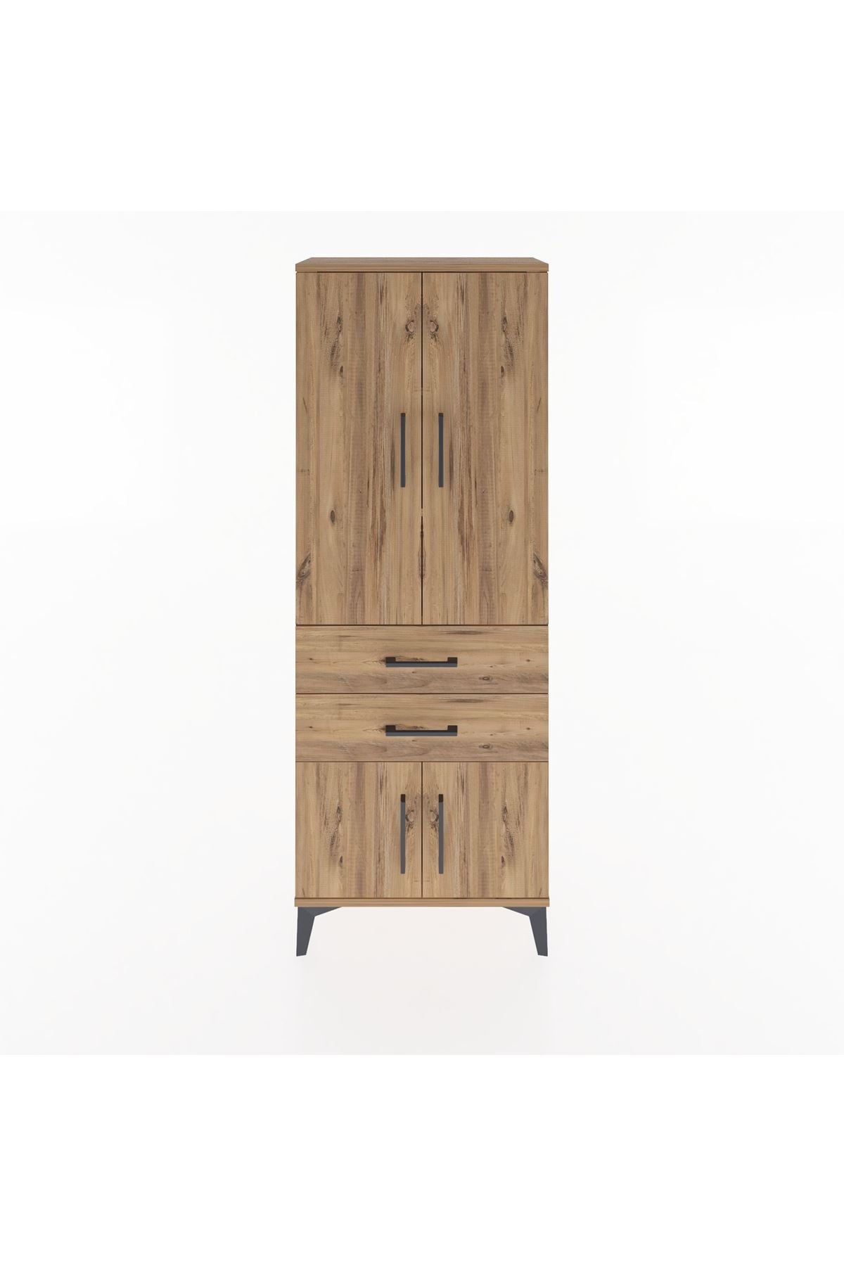 Arges Dolap 3 Raflı 2 Çekmeceli 4 Kapaklı 60x30x163 - S20M109V9A