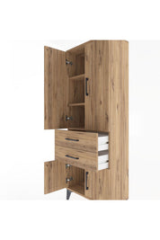 Arges Dolap 3 Raflı 2 Çekmeceli 4 Kapaklı 60x30x163 - S20M109V9A