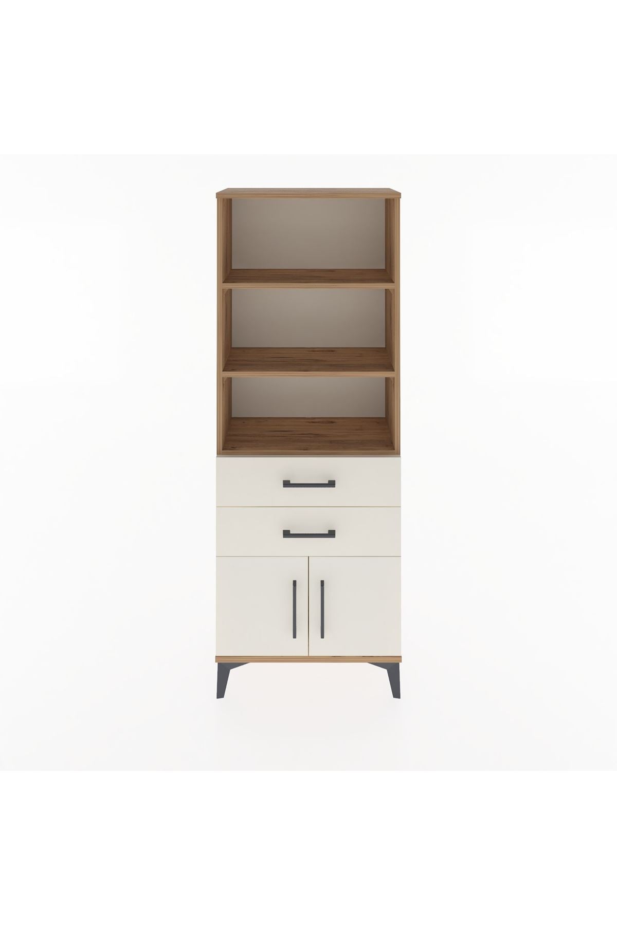 Arges Dolap 3 Raflı 2 Çekmeceli 2 Kapaklı 60x30x163 - S20M110V7A