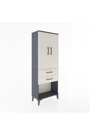 Arges Dolap 3 Raflı 2 Çekmeceli 2 Kapaklı 60x30x163 - S20M111V4A