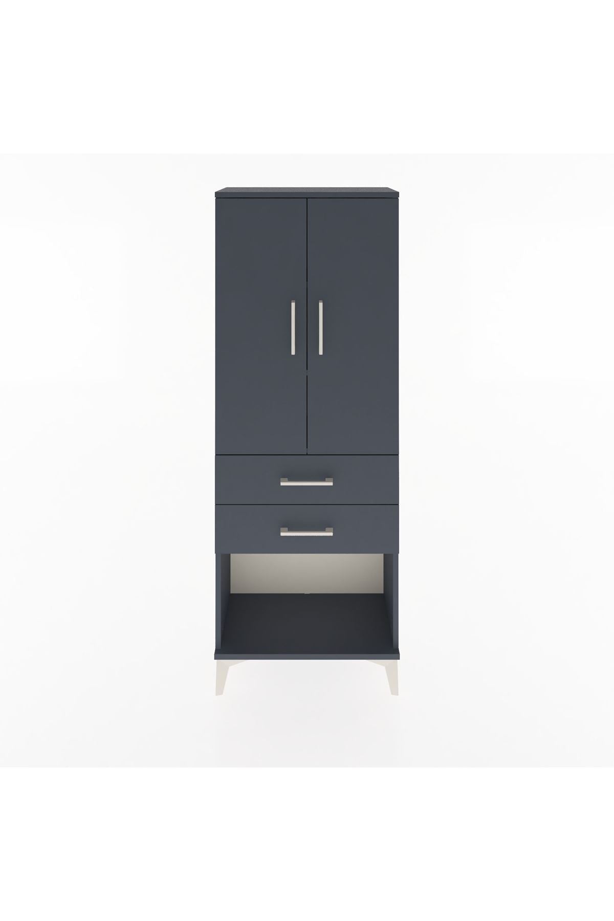 Arges Dolap 3 Raflı 2 Çekmeceli 2 Kapaklı 60x30x163 - S20M111V5A