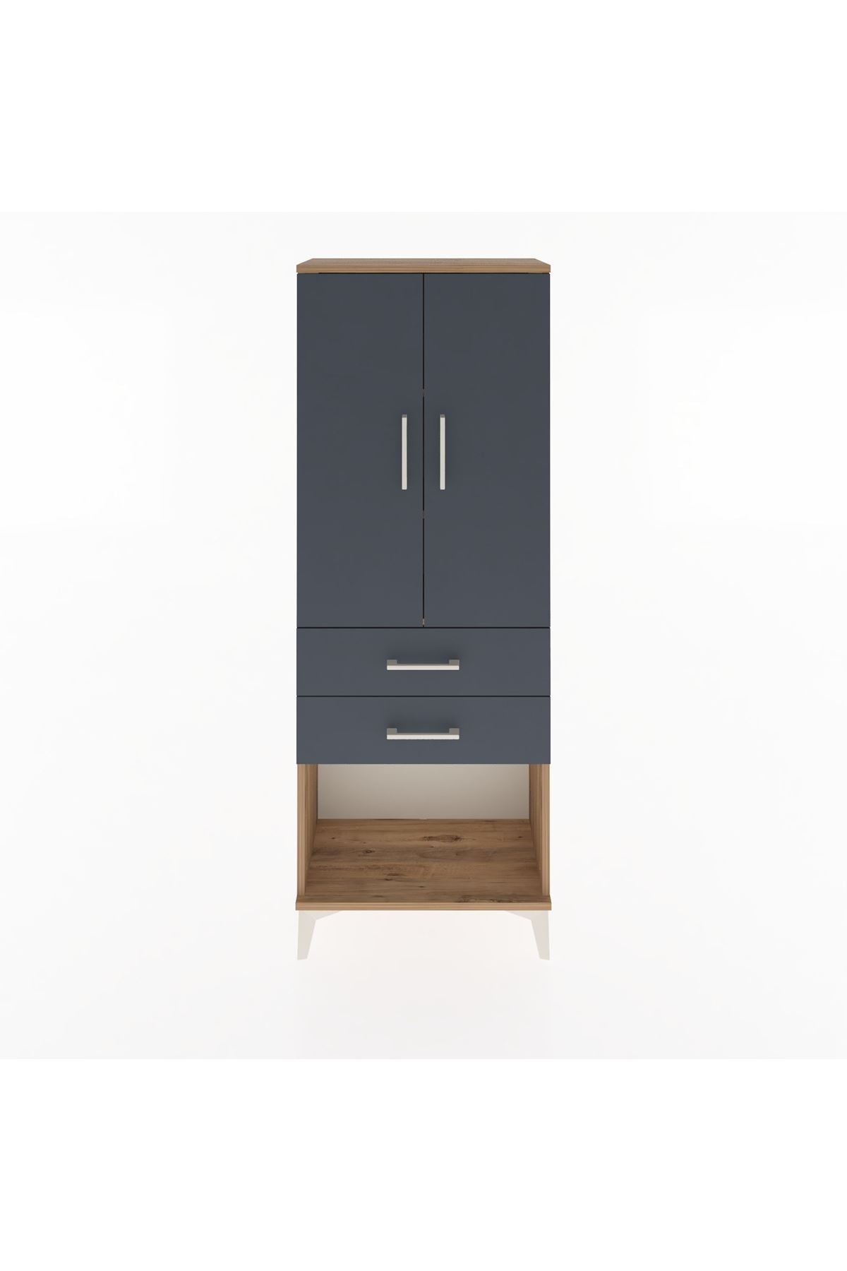 Arges Dolap 3 Raflı 2 Çekmeceli 2 Kapaklı 60x30x163 - S20M111V8A