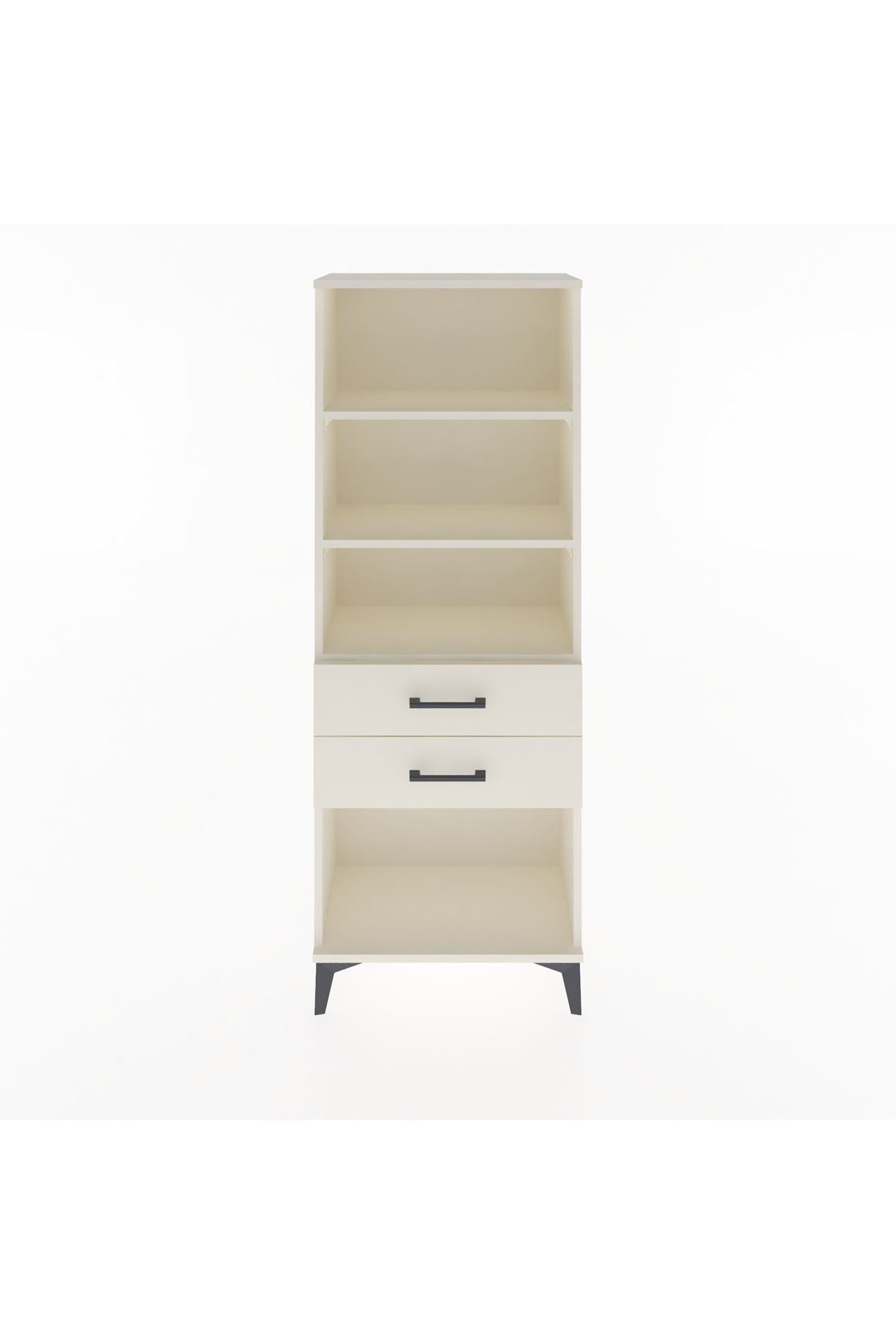 Arges Dolap 3 Raflı 2 Çekmeceli 60x30x163 - S20M112V1A