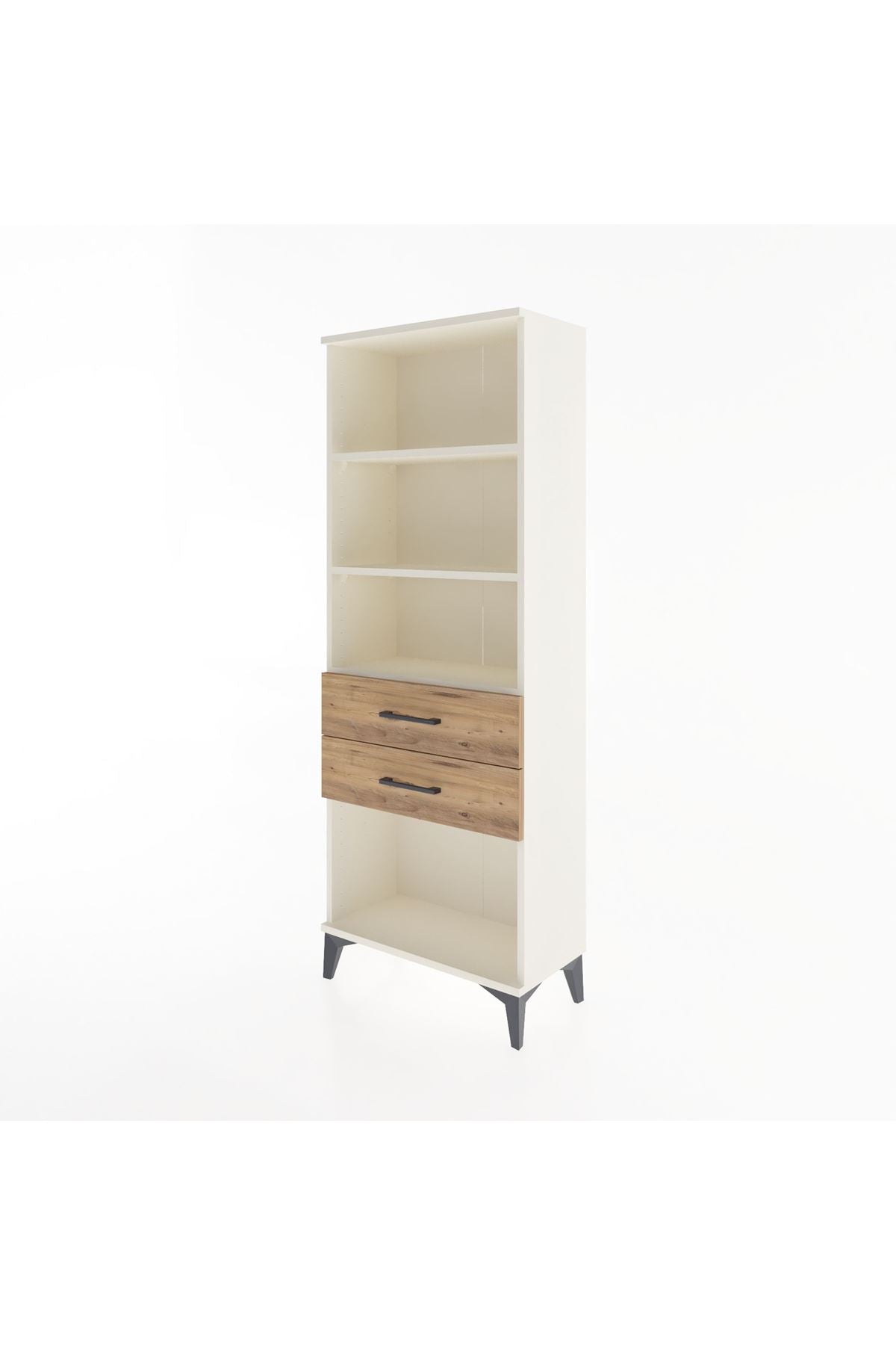 Arges Dolap 3 Raflı 2 Çekmeceli 60x30x163 - S20M112V3A