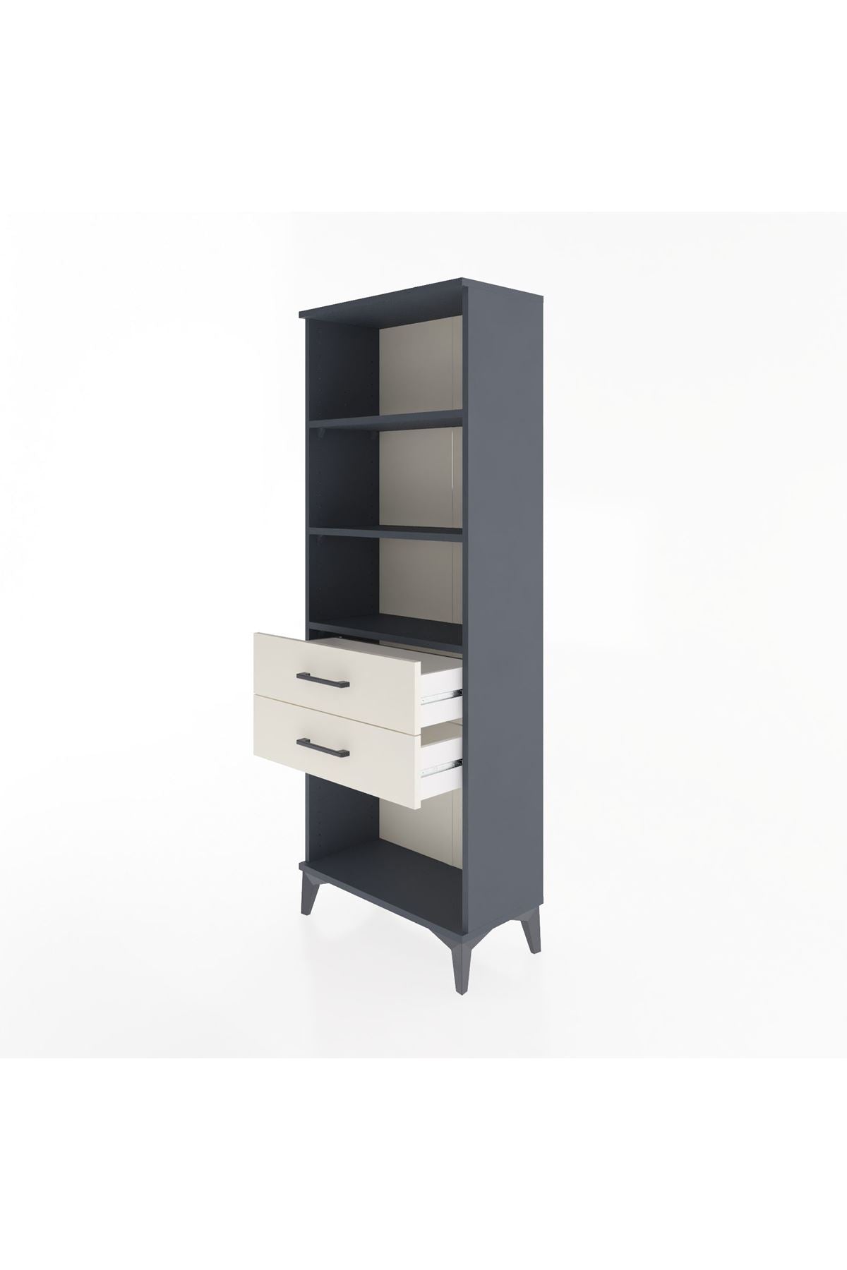Arges Dolap 3 Raflı 2 Çekmeceli 60x30x163 - S20M112V4A