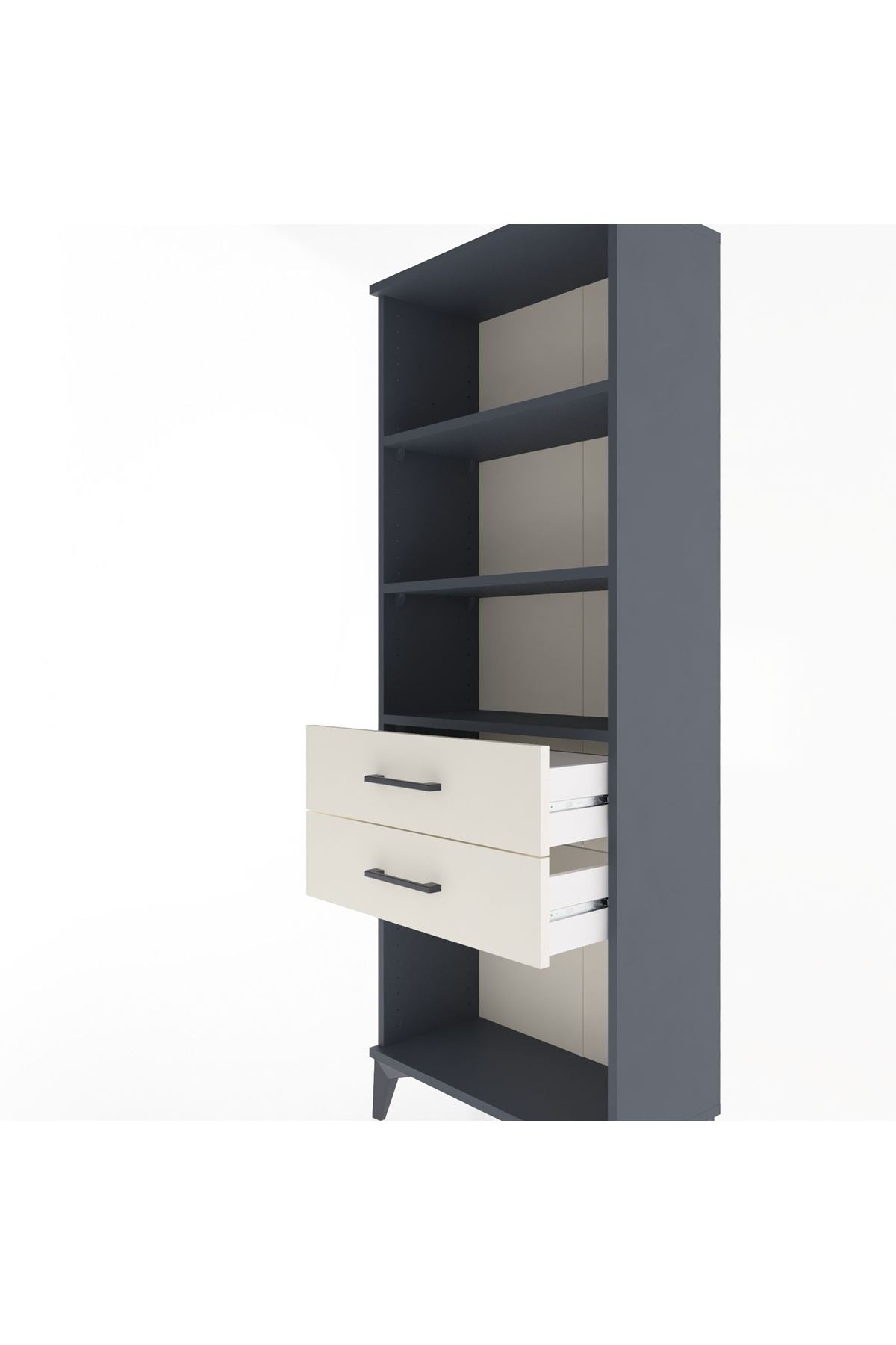 Arges Dolap 3 Raflı 2 Çekmeceli 60x30x163 - S20M112V4A