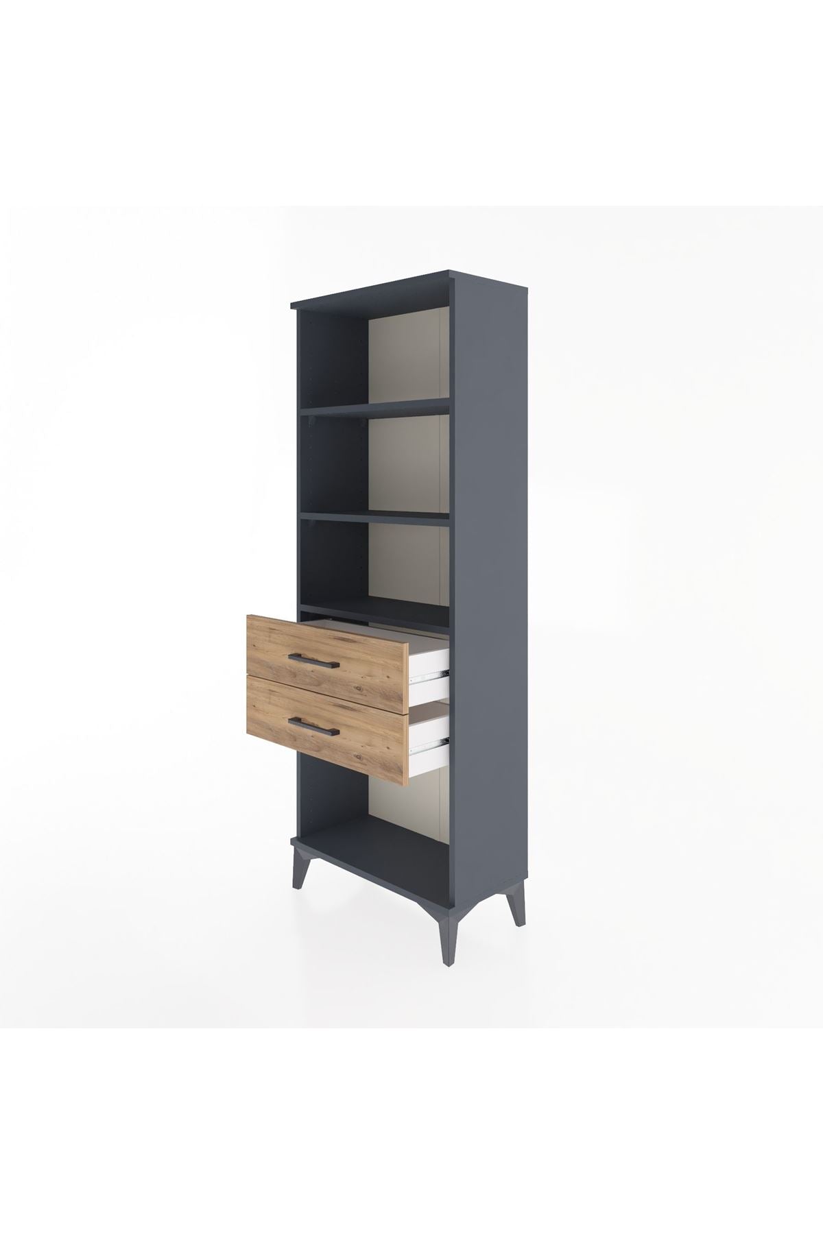 Arges Dolap 3 Raflı 2 Çekmeceli 60x30x163 - S20M112V6A