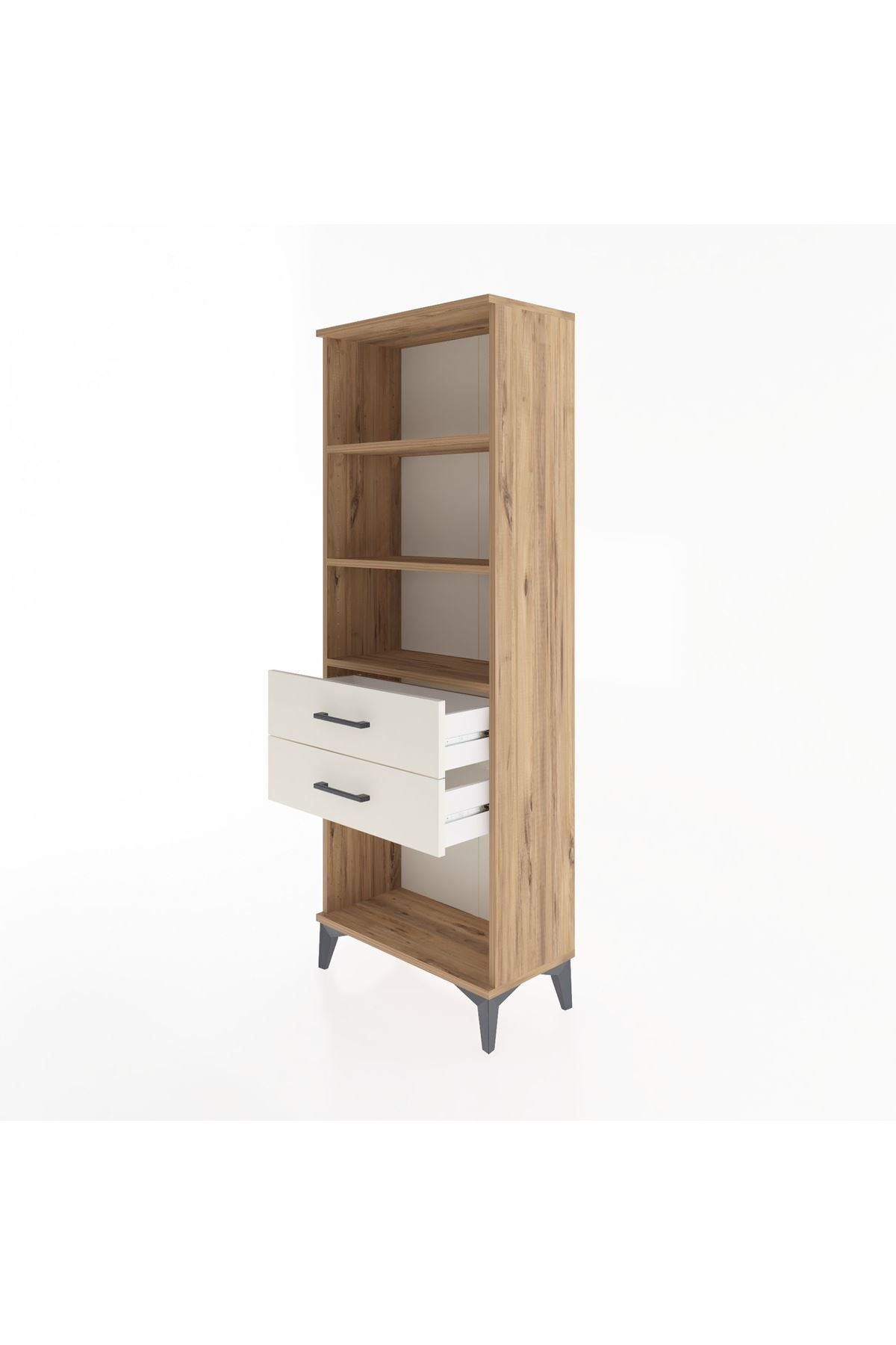 Arges Dolap 3 Raflı 2 Çekmeceli 60x30x163 - S20M112V7A