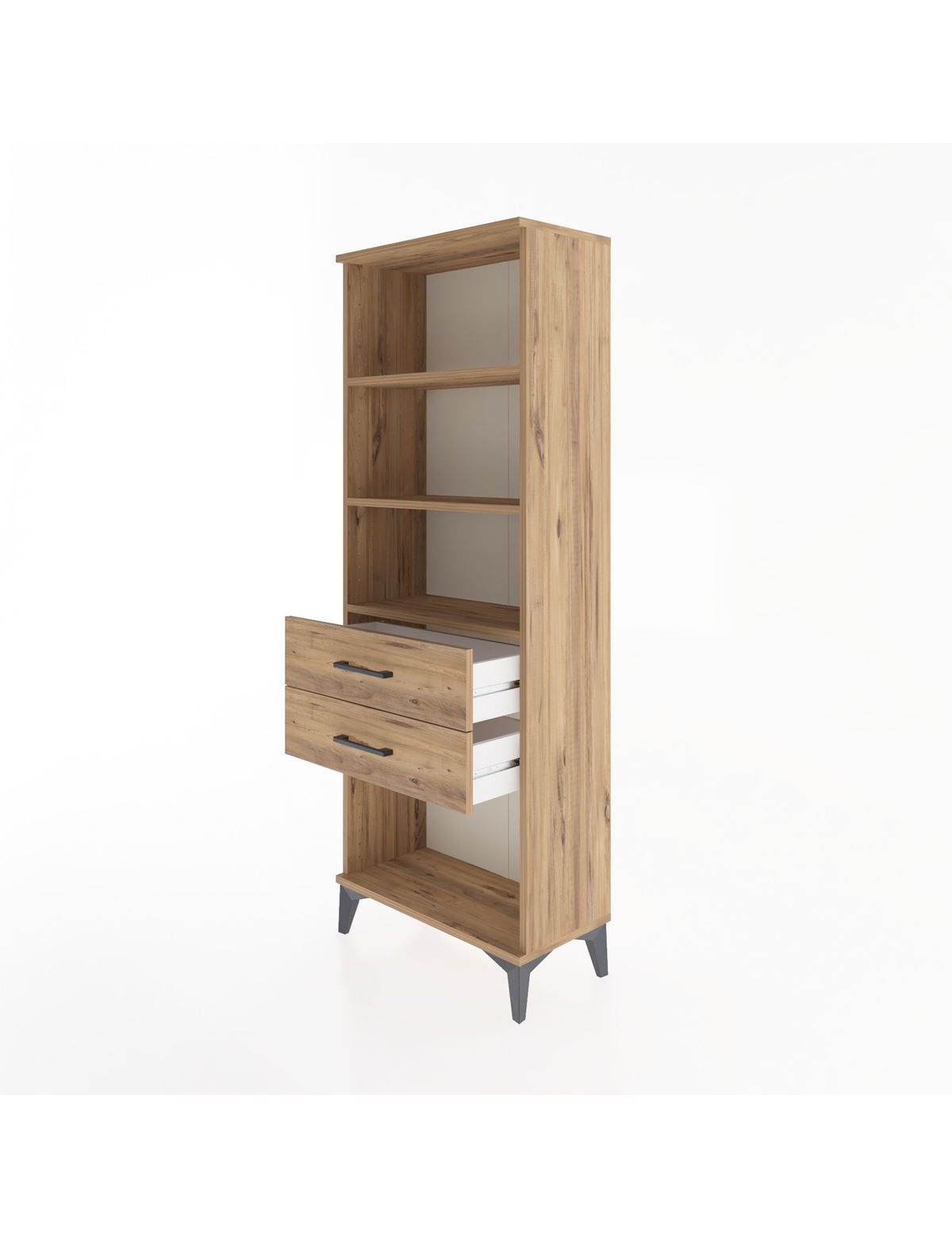 Arges Dolap 3 Raflı 2 Çekmeceli 60x30x163 - S20M112V9A