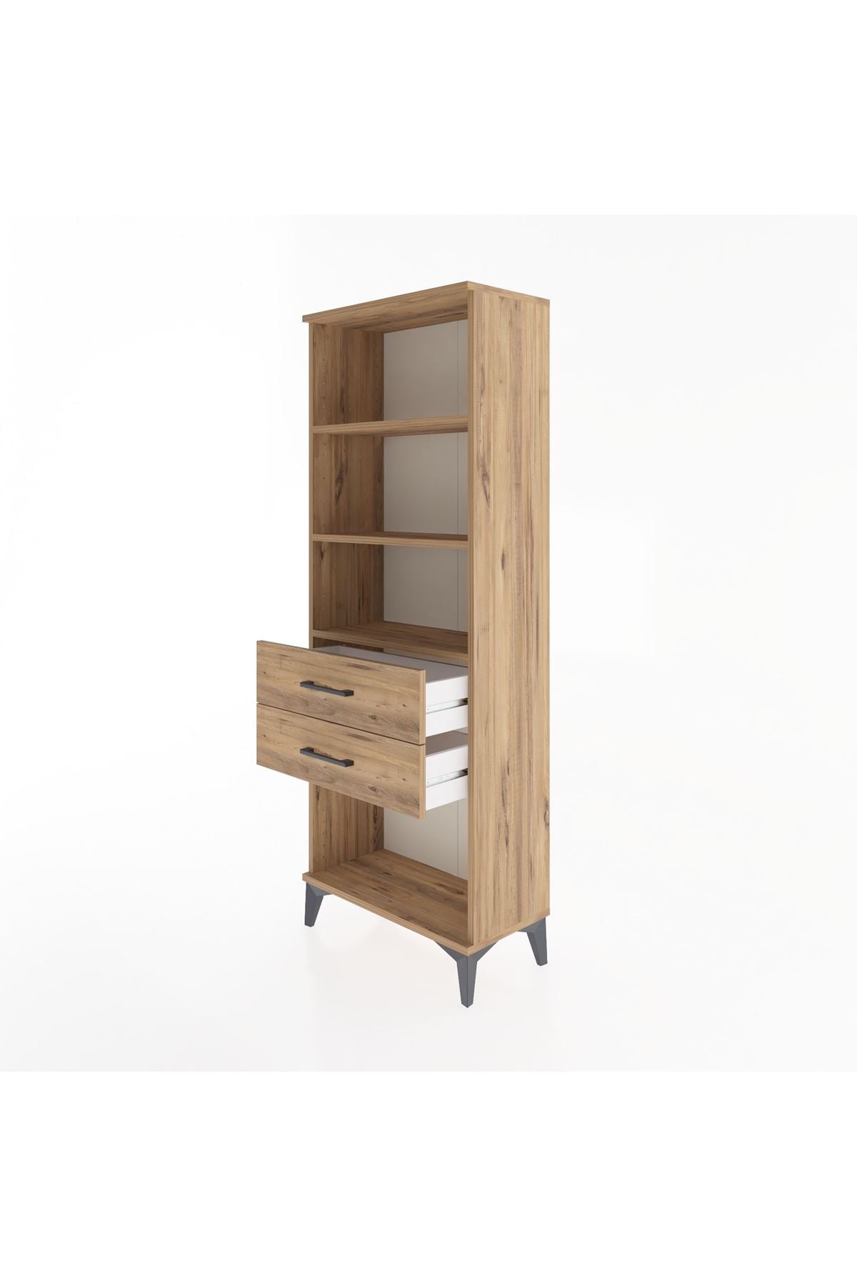 Arges Dolap 3 Raflı 2 Çekmeceli 60x30x163 - S20M112V9A
