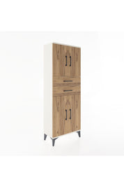 Arges Dolap 3 Raflı 2 Çekmeceli 4 Kapaklı 60x30x163 - S20M113V3A