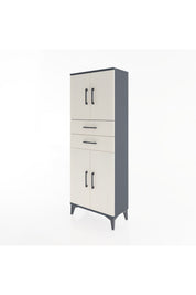 Arges Dolap 3 Raflı 2 Çekmeceli 4 Kapaklı 60x30x163 - S20M113V4A