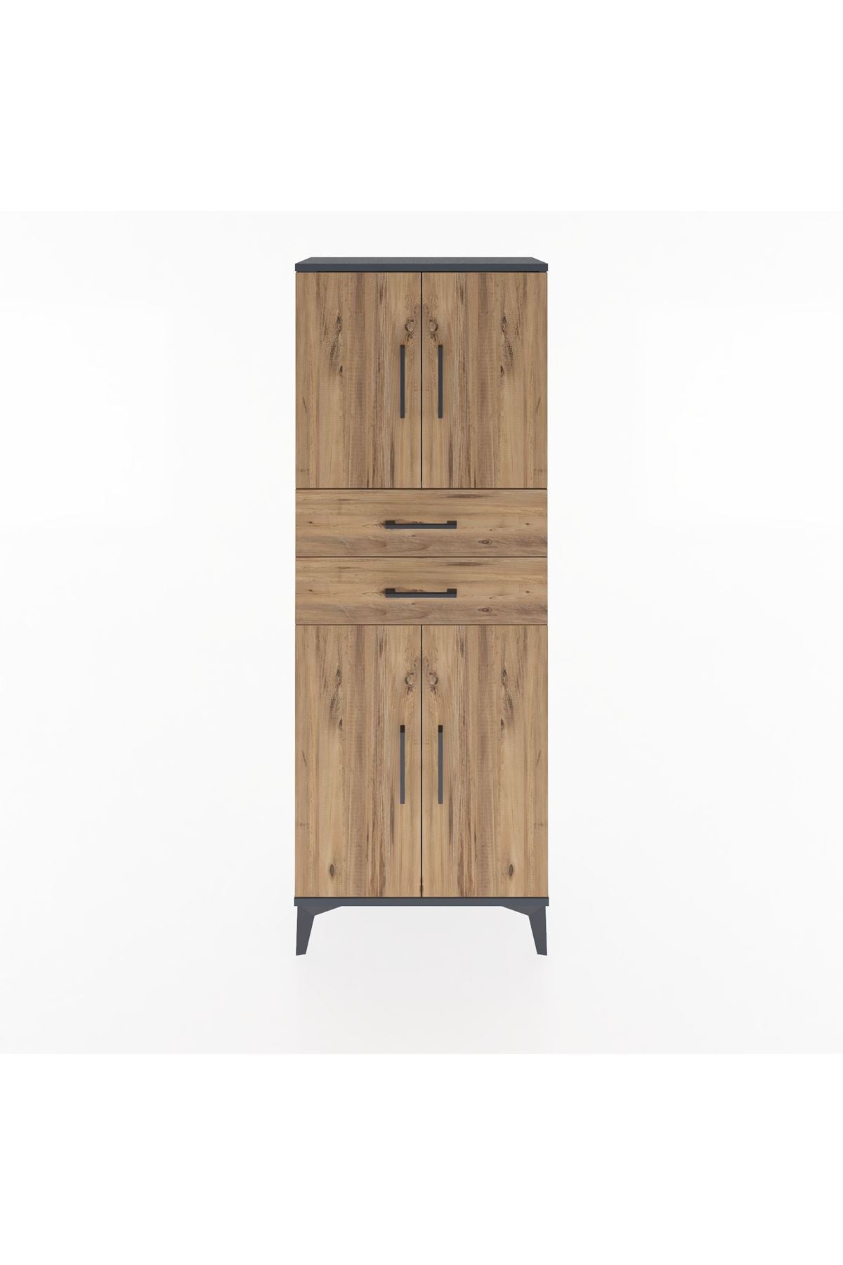 Arges Dolap 3 Raflı 2 Çekmeceli 4 Kapaklı 60x30x163 - S20M113V6A