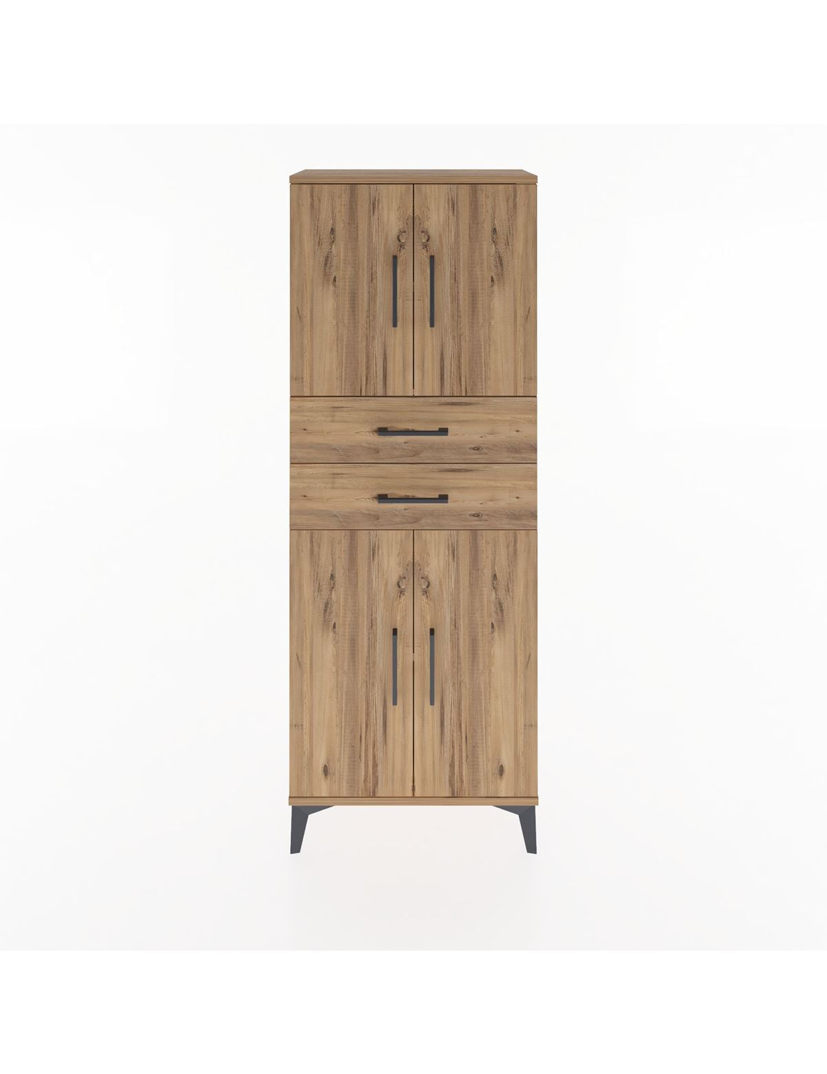 Arges Dolap 3 Raflı 2 Çekmeceli 4 Kapaklı 60x30x163 - S20M113V9A