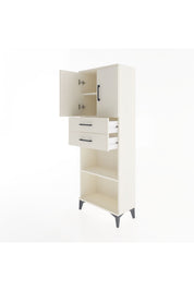 Arges Dolap 3 Raflı 2 Çekmeceli 2 Kapaklı 60x30x163 - S20M115V1A