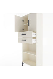 Arges Dolap 3 Raflı 2 Çekmeceli 2 Kapaklı 60x30x163 - S20M115V1A