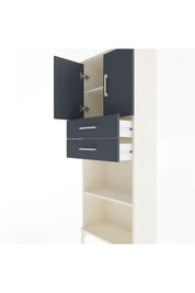 Arges Dolap 3 Raflı 2 Çekmeceli 2 Kapaklı 60x30x163 - S20M115V2A