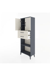 Arges Dolap 3 Raflı 2 Çekmeceli 2 Kapaklı 60x30x163 - S20M115V4A
