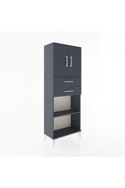 Arges Dolap 3 Raflı 2 Çekmeceli 2 Kapaklı 60x30x163 - S20M115V5A