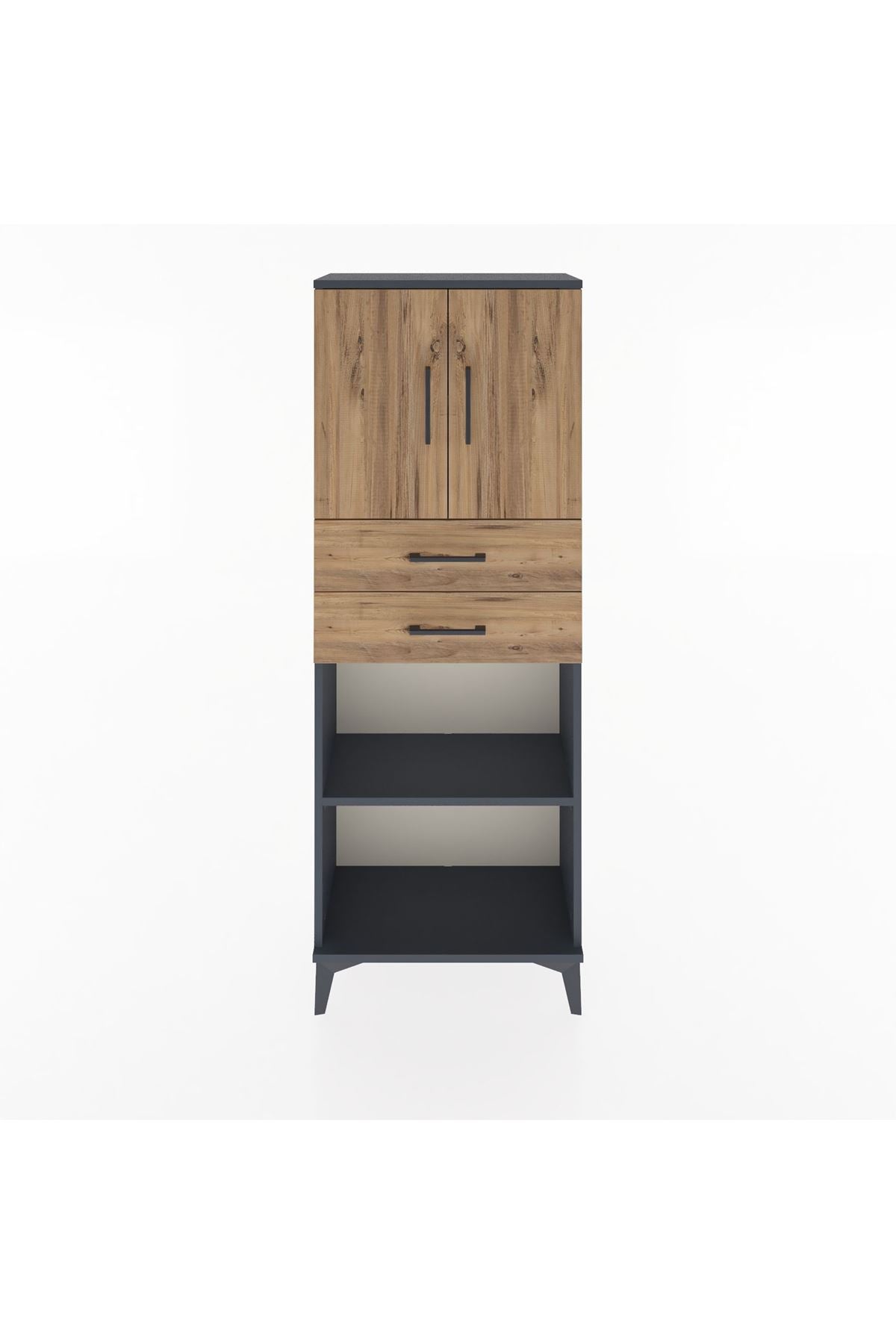Arges Dolap 3 Raflı 2 Çekmeceli 2 Kapaklı 60x30x163 - S20M115V6A