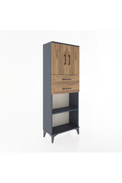 Arges Dolap 3 Raflı 2 Çekmeceli 2 Kapaklı 60x30x163 - S20M115V6A