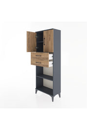 Arges Dolap 3 Raflı 2 Çekmeceli 2 Kapaklı 60x30x163 - S20M115V6A