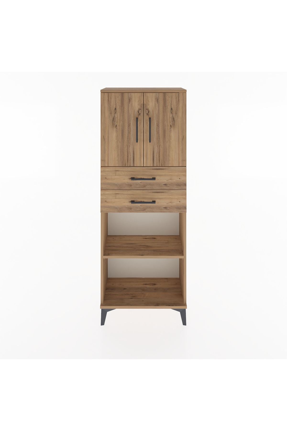 Arges Dolap 3 Raflı 2 Çekmeceli 2 Kapaklı 60x30x163 - S20M115V9A