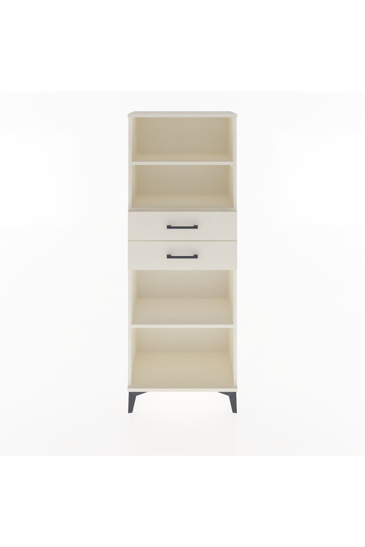 Arges Dolap 3 Raflı 2 Çekmeceli 60x30x163 - S20M116V1A