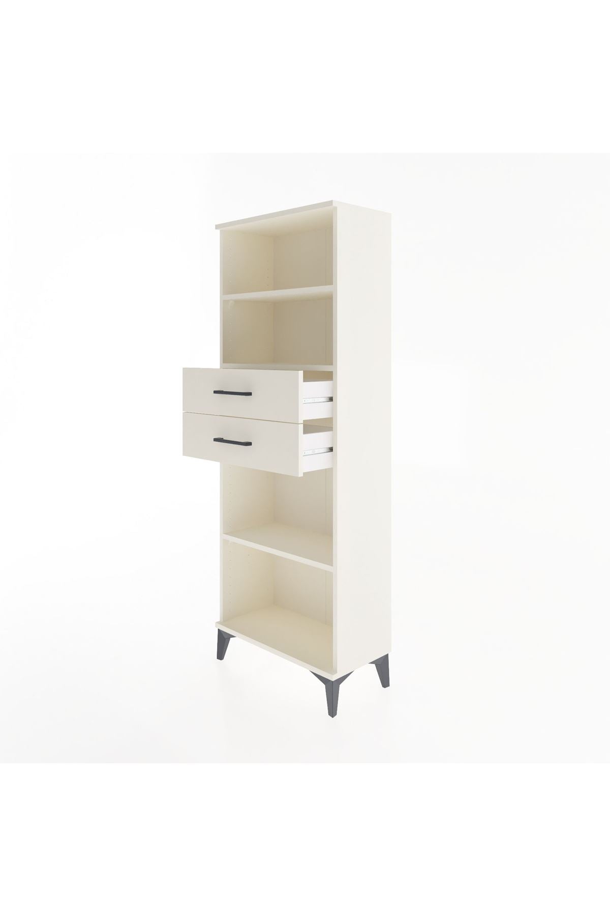 Arges Dolap 3 Raflı 2 Çekmeceli 60x30x163 - S20M116V1A