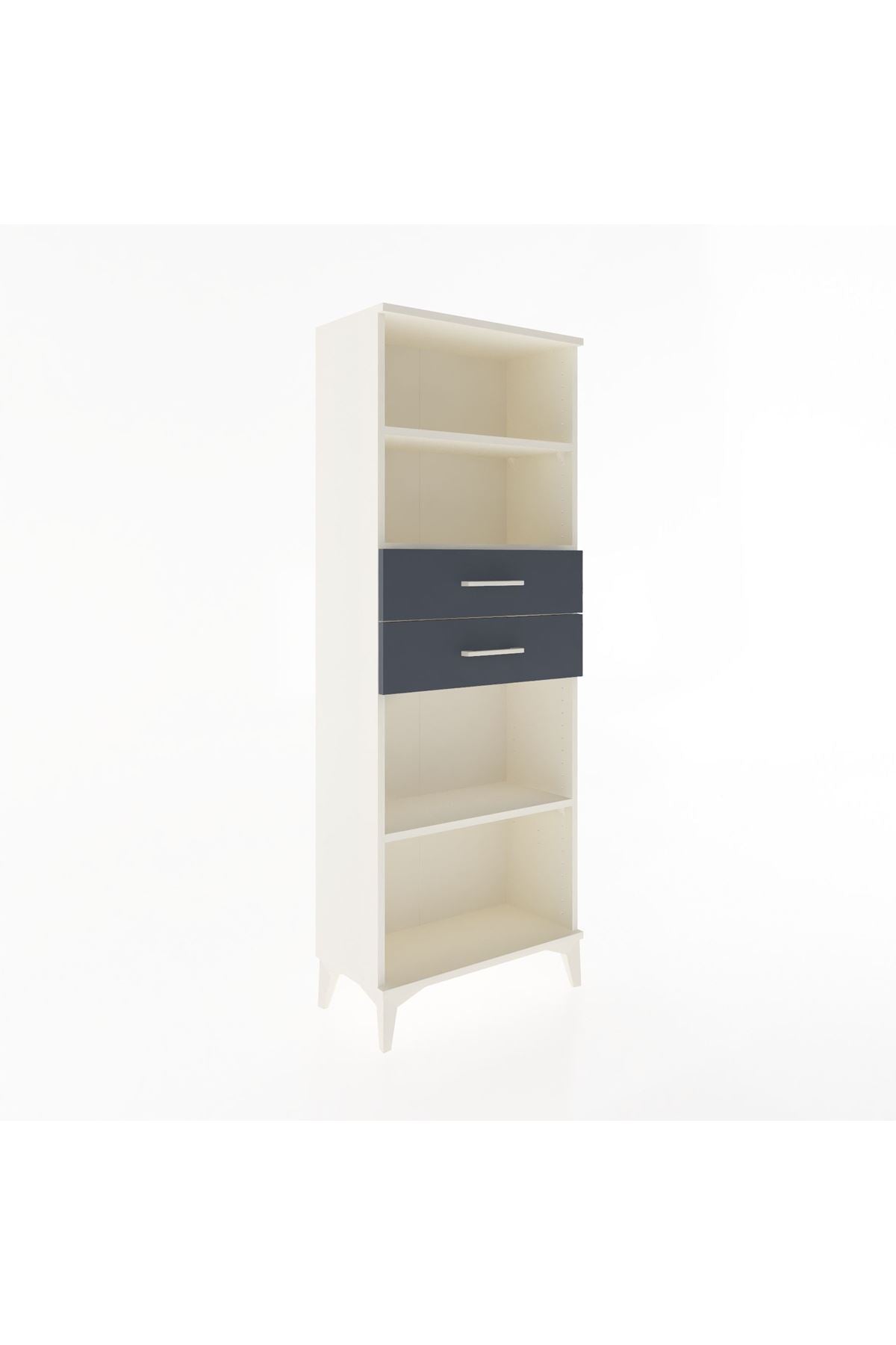 Arges Dolap 3 Raflı 2 Çekmeceli 60x30x163 - S20M116V2A