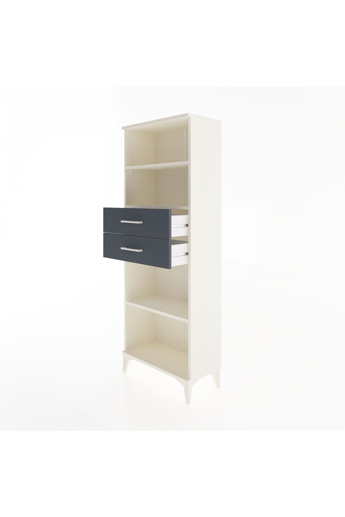 Arges Dolap 3 Raflı 2 Çekmeceli 60x30x163 - S20M116V2A