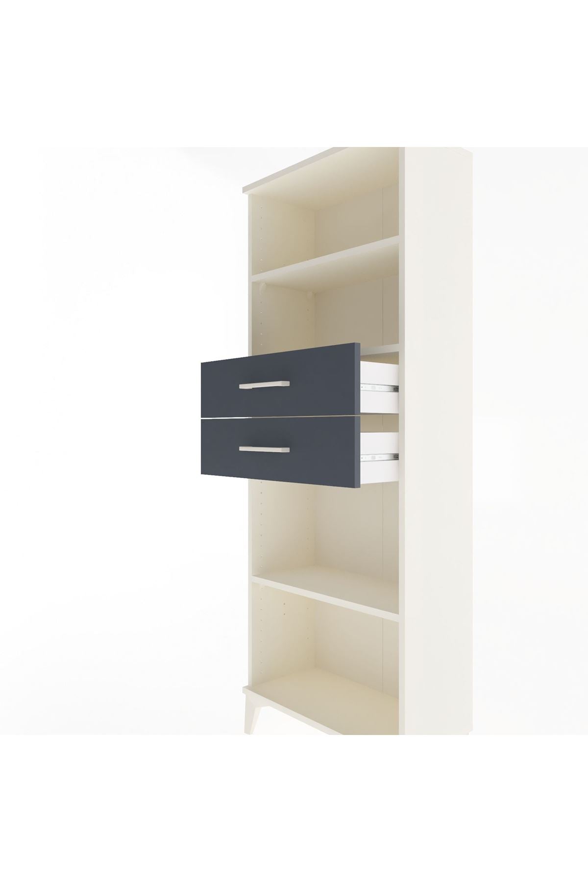 Arges Dolap 3 Raflı 2 Çekmeceli 60x30x163 - S20M116V2A