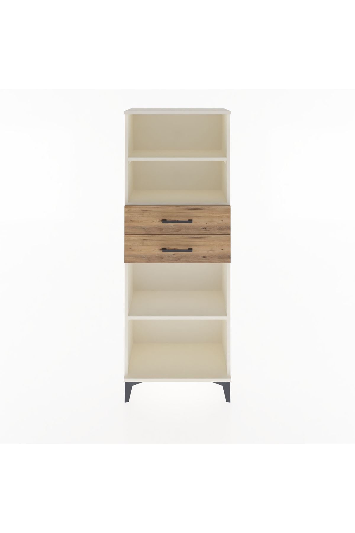 Arges Dolap 3 Raflı 2 Çekmeceli 60x30x163 - S20M116V3A