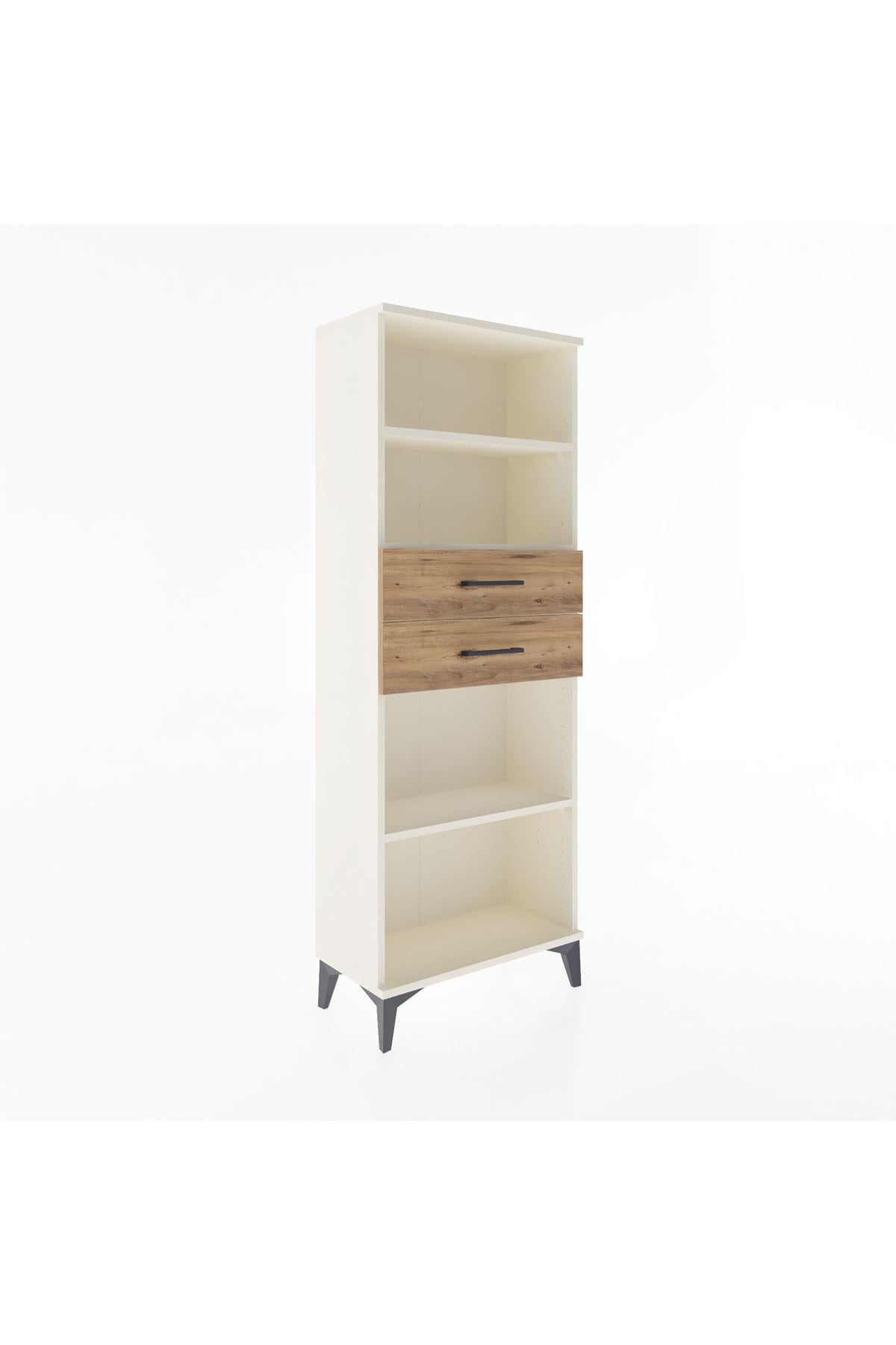 Arges Dolap 3 Raflı 2 Çekmeceli 60x30x163 - S20M116V3A