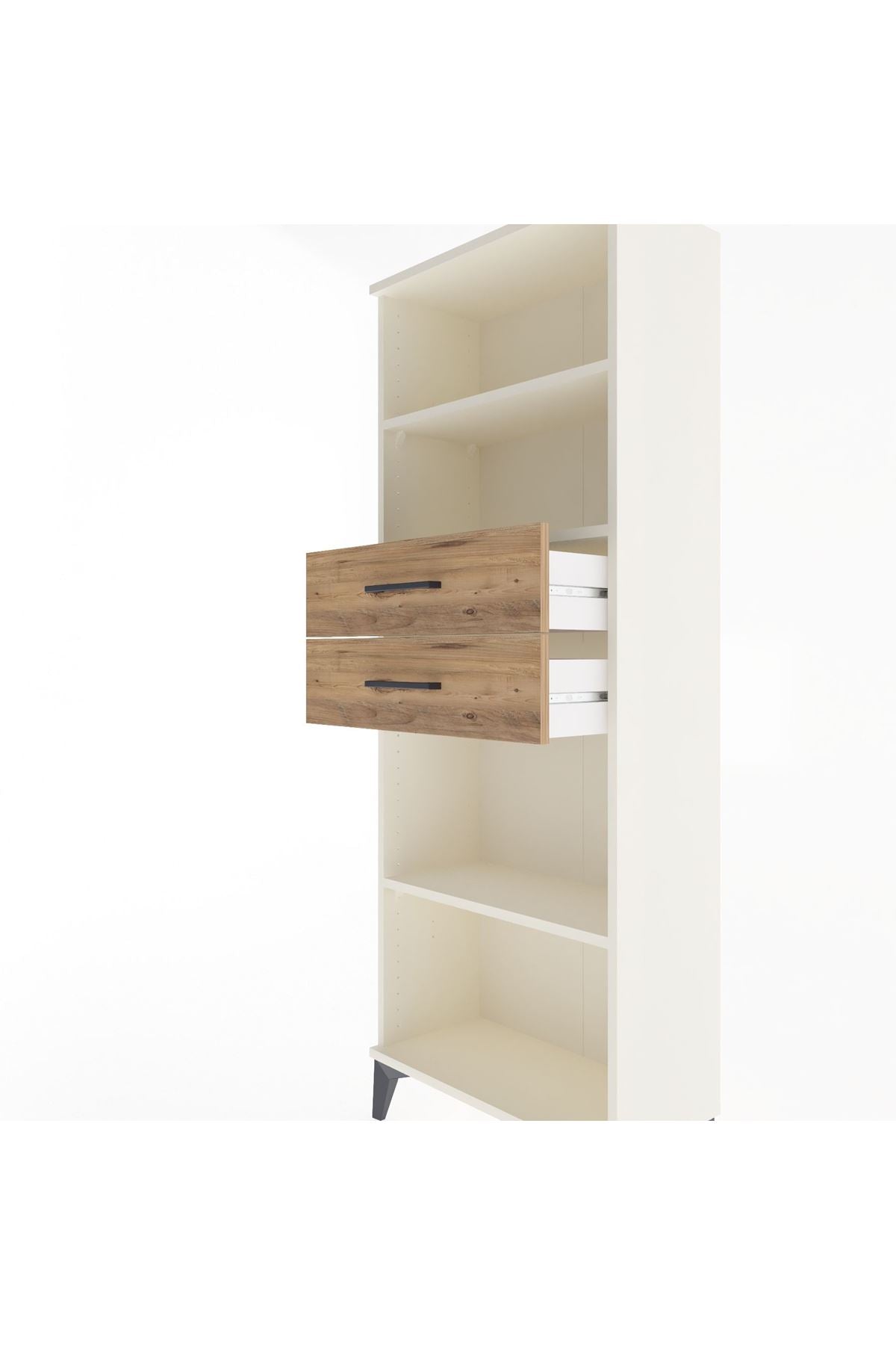Arges Dolap 3 Raflı 2 Çekmeceli 60x30x163 - S20M116V3A