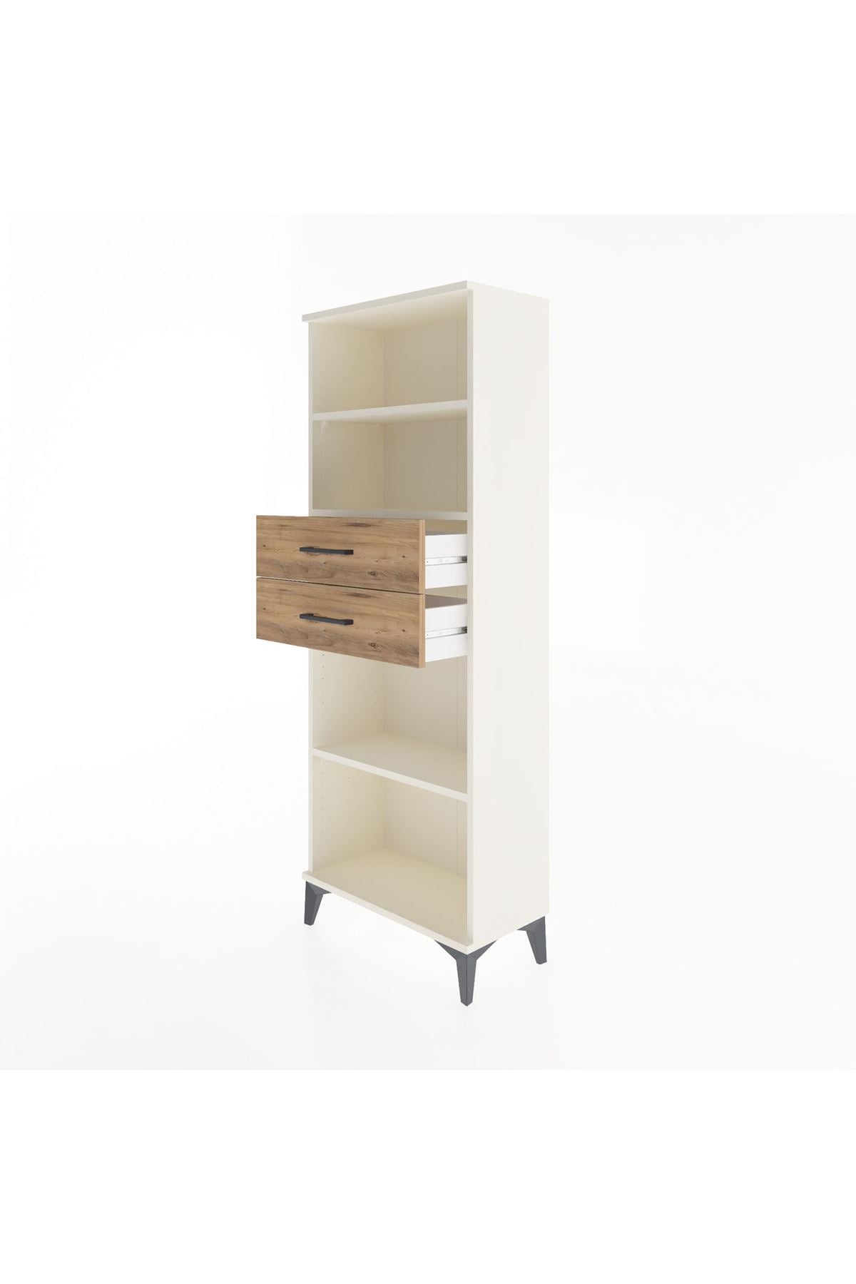 Arges Dolap 3 Raflı 2 Çekmeceli 60x30x163 - S20M116V3A