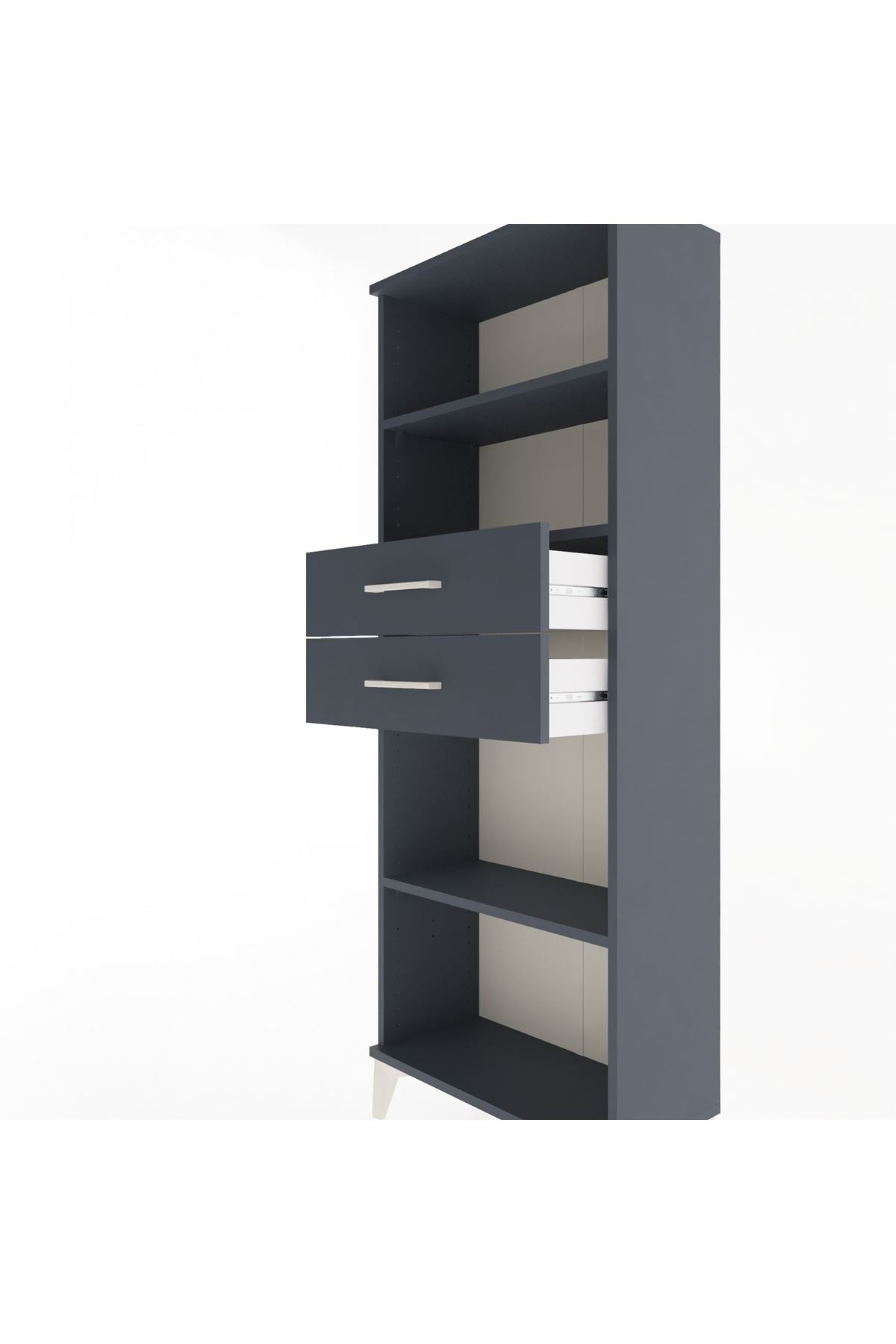 Arges Dolap 3 Raflı 2 Çekmeceli 60x30x163 - S20M116V5A
