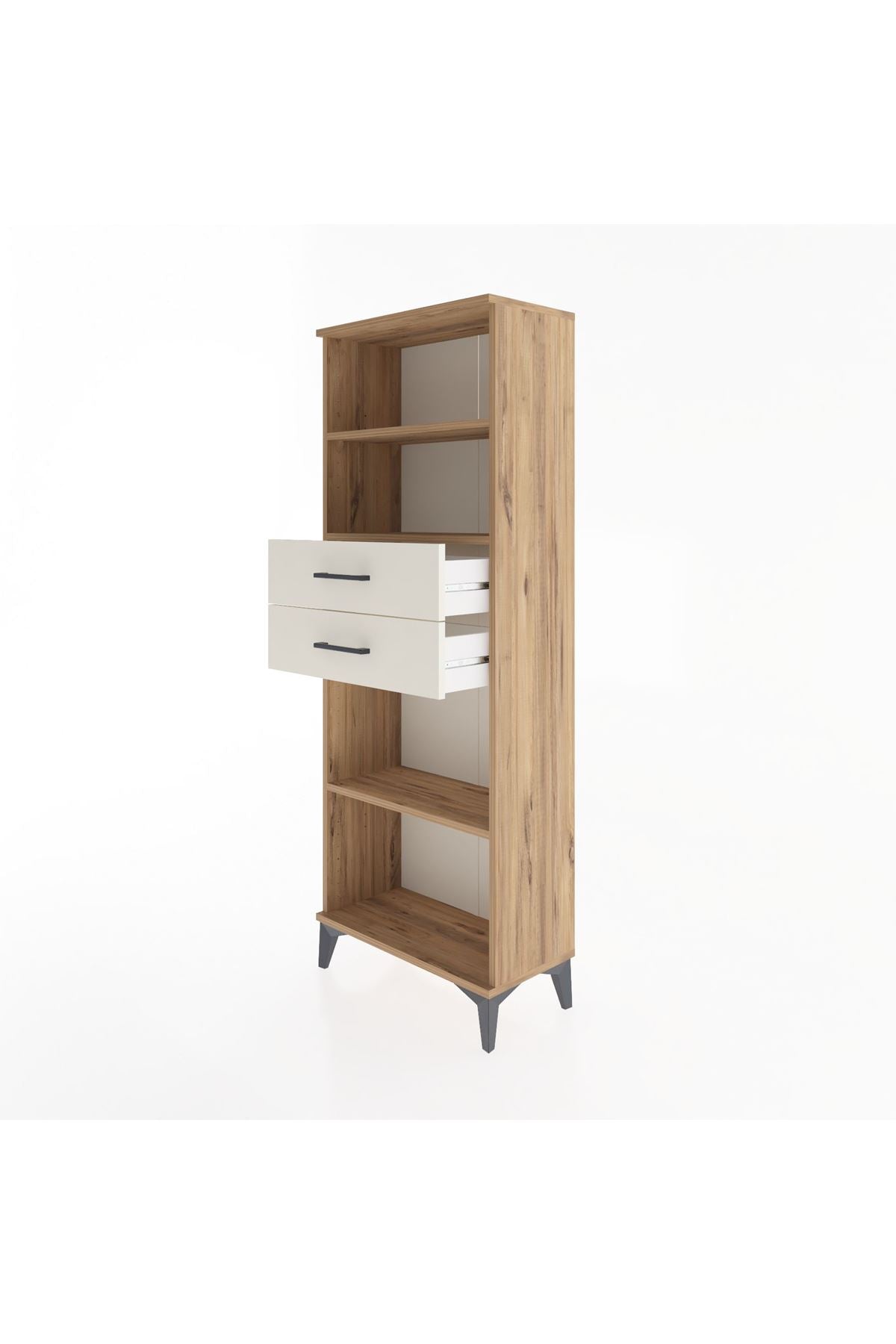 Arges Dolap 3 Raflı 2 Çekmeceli 60x30x163 - S20M116V7A