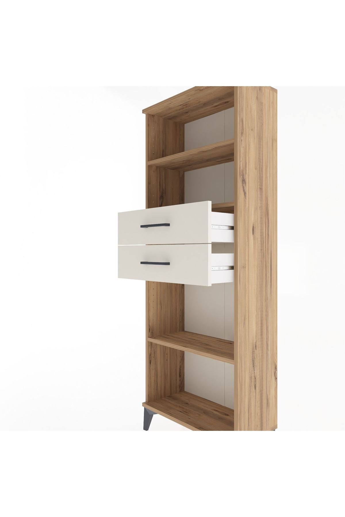 Arges Dolap 3 Raflı 2 Çekmeceli 60x30x163 - S20M116V7A
