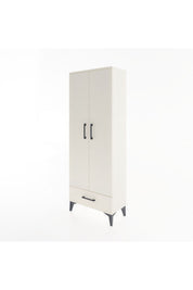 Arges Dolap 4 Raflı Tek Çekmeceli 2 Kapaklı 60x30x163 - S20M117V1A
