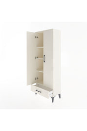 Arges Dolap 4 Raflı Tek Çekmeceli 2 Kapaklı 60x30x163 - S20M117V1A