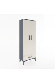 Arges Dolap 4 Raflı Tek Çekmeceli 2 Kapaklı 60x30x163 - S20M117V4A