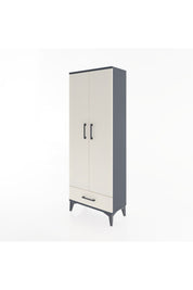 Arges Dolap 4 Raflı Tek Çekmeceli 2 Kapaklı 60x30x163 - S20M117V4A