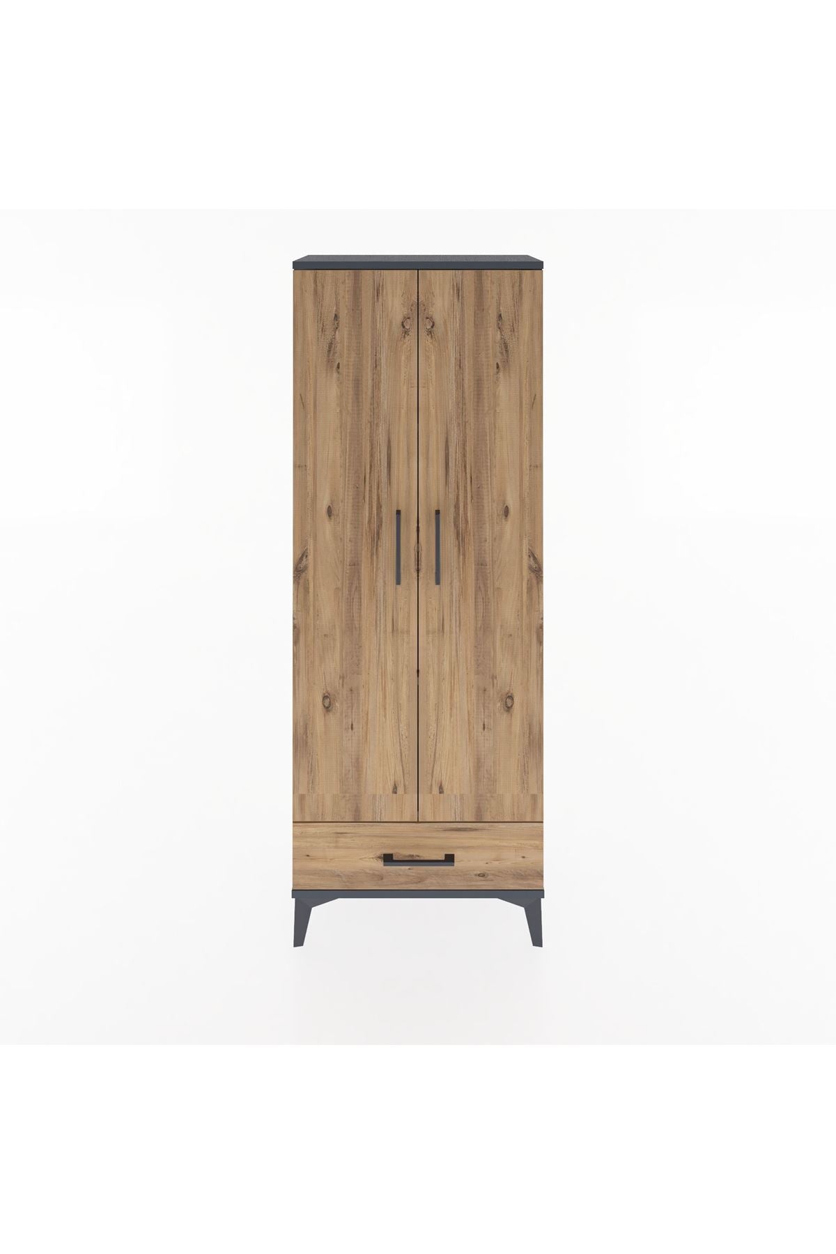Arges Dolap 4 Raflı Tek Çekmeceli 2 Kapaklı 60x30x163 - S20M117V6A