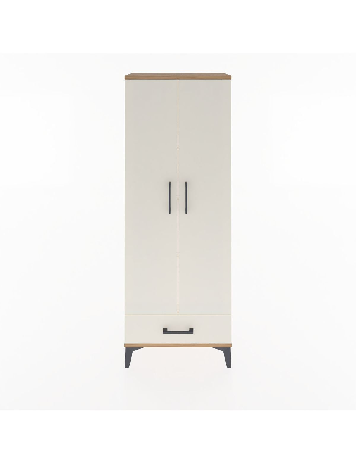 Arges Dolap 4 Raflı Tek Çekmeceli 2 Kapaklı 60x30x163 - S20M117V7A
