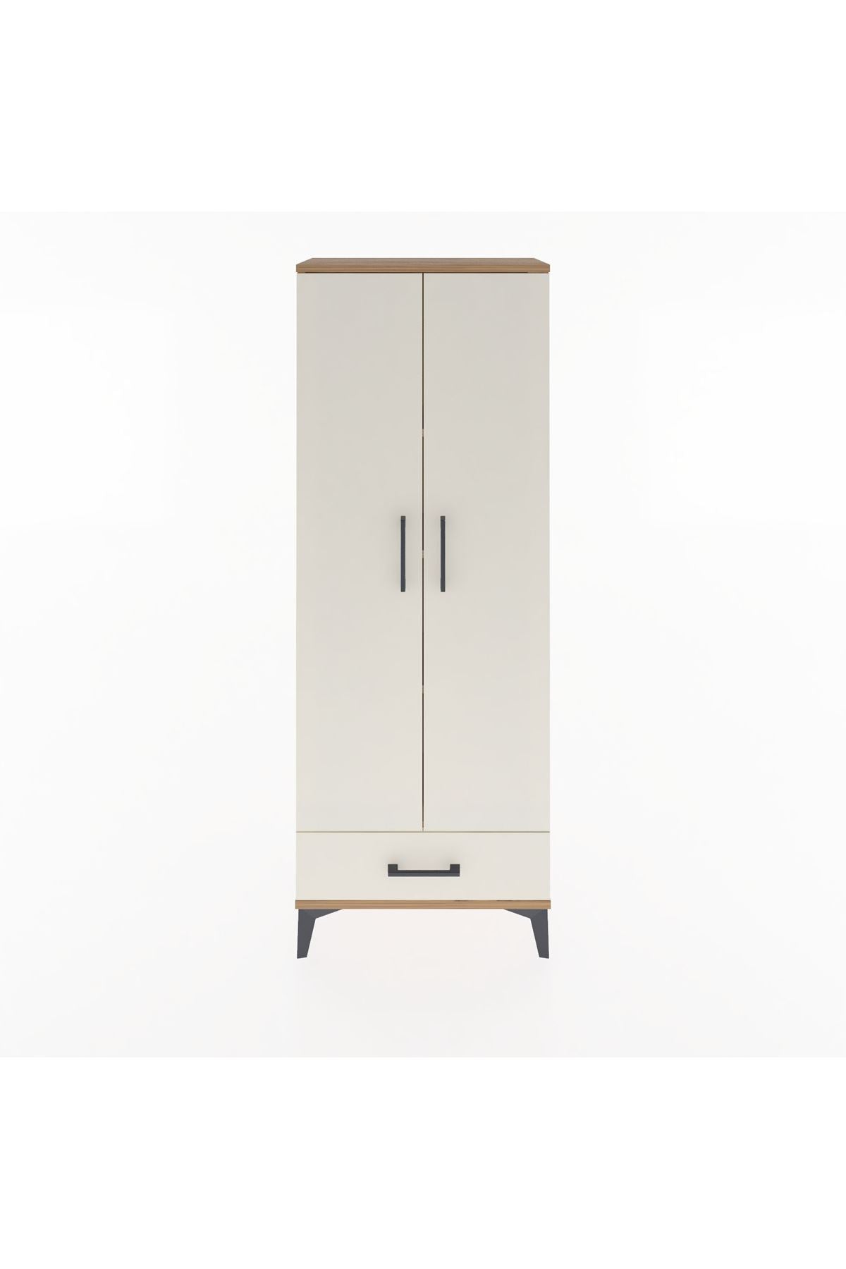 Arges Dolap 4 Raflı Tek Çekmeceli 2 Kapaklı 60x30x163 - S20M117V7A