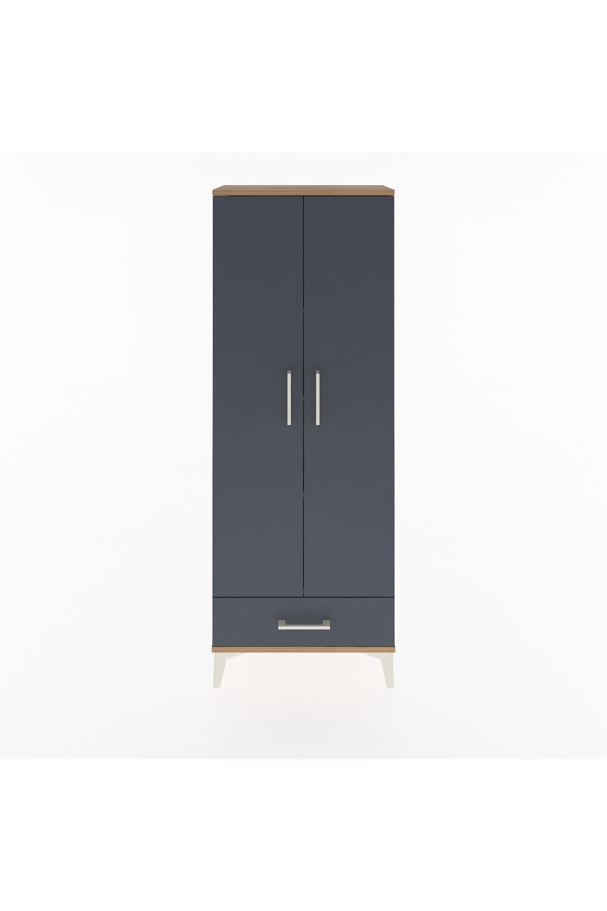 Arges Dolap 4 Raflı Tek Çekmeceli 2 Kapaklı 60x30x163 - S20M117V8A